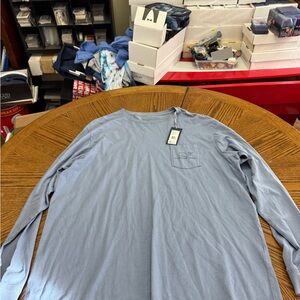 New with Tags Vineyard Vines  Men's Blue Long Sleeve Shirt